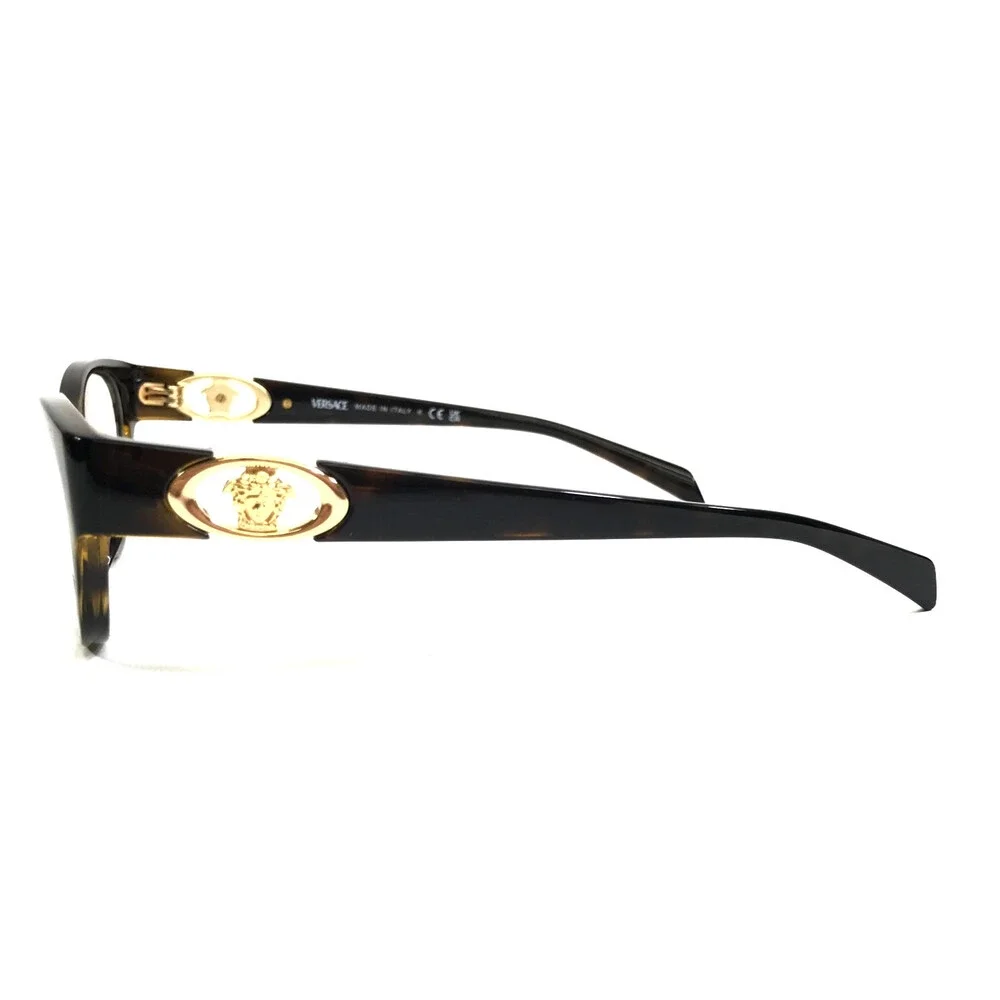 Versace Eyeglasses Frames MOD.3372-U 108 Tortoise Cat Eye Full Rim 52-17-140